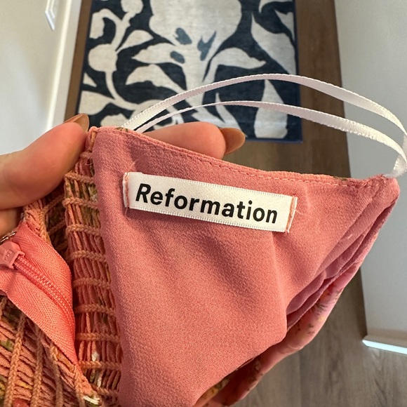 Reformation Arta Dress, color Rosato, size 8 - Picture 3 of 10